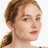 Blue Topaz Silver Earrings